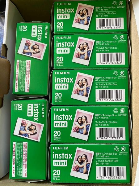 フジチェキフィルム instax mini 20枚7個セット ゆうパケットプラスで発送