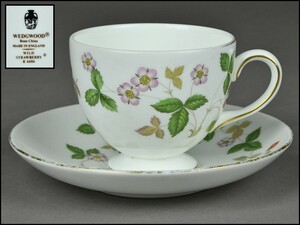 ウェッジウッド【WEDGWOOD】 ワイルドストロベリー カップ&ソーサー コーヒーカップ【山-617