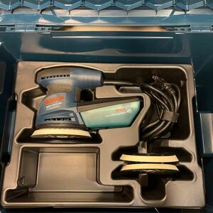 【中古美品】ボッシュ BOSCH Professional 吸塵ランダムアクションサンダー　GEX 125-1 AE 電動ポリッシャー　オマケ換えバット2個、BOX付