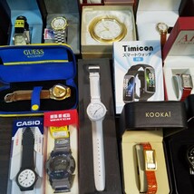 箱入り腕時計まとめて SEIKO CITIZEN CASIO swatch ANN KLEIN GUESS KOOKAI Folli Follie SKAGEN Budweiserなど合計33個ジャンク_画像6