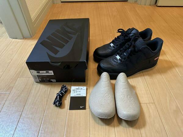 26cm Supreme Nike Air Force 1 Low SP Black 23FW シュプリーム ナイキ エア フォース 1 エアフォース1 ロー ブラック 黒 スニーカー US8