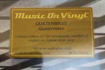 新品未開封 750枚限定 CRYSTAL CLEAR COLOR VINYL + シリアルナンバー QUATERMASS/クォーターマス MOVLP2315C 英HARVEST HIPNOSIS_画像3