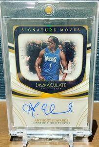 2021-22 panini immaculate basketball signature moves 直筆サイン Anthony Edwards 25枚限定