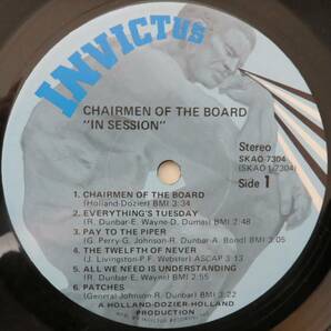 THE CHAIRMEN OF THE BOARD／IN SESSION（INVICTUS 7304） USオリジナル盤 の画像4