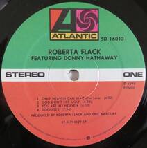 ROBERTA　FLACK／FEATURING　DONNY　HATHAWAY（ATLANTIC　SD　16013）　USオリジナル盤　シュリンク_画像3