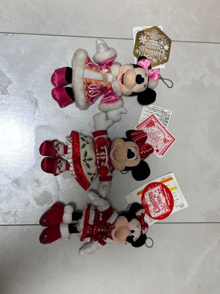 ディズニー ぬいぐるみ キーホルダー ミニー ミニーちゃん クリスマス 2014年 2015年 2016年