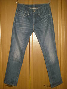 Levis リーバイス 511 タイト スキニー スリム USED加工 デニム ジーンズ W32 ヴィンテージ加工 パンツ ブルー ( L 606 505 666