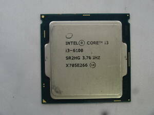 ★Intel / CPU Core i3-6100 3.70GHz 起動確認済★ジャンク！！