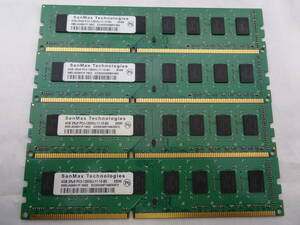 ☆SanMax Technologies PC3-12800U 4GB×4枚（16GB) BIOS確認済☆④