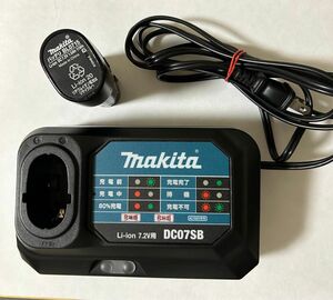 makita BL0715バッテリー　DC07SB充電器　中古品☆