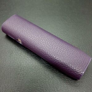 アイコス イルマワン ケース iqos iluma one case ケース イルマワンケース シボ皮 紫