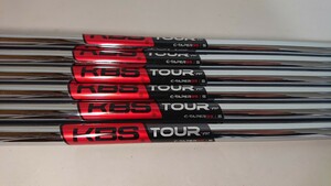 【KBS C-TAPER 95 S】中古6本 セット アイアン　シャフト のみ 5番〜Pw リシャフト TOUR KBS フレックスS c テーパー