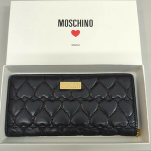 MOSCHINO　長財布　黒　ブラック　548