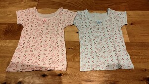  нижнее белье короткий рукав внутренний Cherry Kids 110 см девочка . мытье изменение уход за детьми . детский сад 