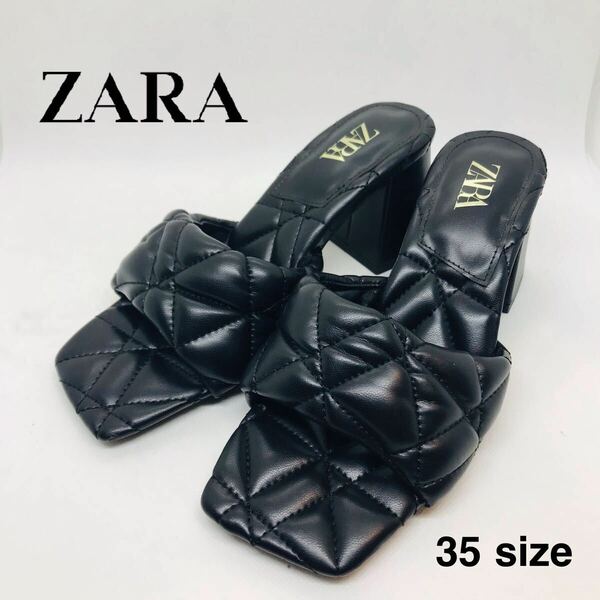 ZARA ザラ レディスサンダル ブラック サイズ 22.5〜23㎝