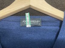 JOHN SMEDLEY ジョンスメドレー ウール Vネック セーター 32ゲージ　MADE IN GREAT BRITAN サイズS インディゴ_画像5