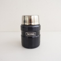 //サーモス THERMOS *ステンレスキング フードジャー*紺ネイビーコンテナスープジャーランチお弁当箱(ac85-2402-68)【20C42】_画像1