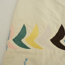 //【定価3.7万】ミナペルホネン mina perhonen *noppara*birdエンブロイダリー台形スカート*38綿麻接結刺繍(sk2-2402-244)【50C42a】_画像5