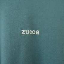 //【美品】ズッカ ZUCCA *フード付きワンピース*Mパーカースウェット綿コットンブルーグリーンロング(4-2402-117)【70C42】_画像5