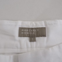 //【定価4.6万】マーガレットハウエル MARGARET HOWELL *DRILL コットンリネンドリルパンツ*1ホワイト白(j1-2402-371)【70C42】_画像6