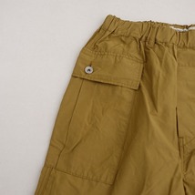 //【美品/2022SS/定価1.8万】オムニゴッド OMNIGOD *EASY CARGO PANTS*0綿ナイロンゴムカーゴパンツ(25-2402-236)【01C42a】_画像4