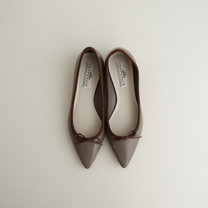 //[ beautiful goods ] ton pa Ray toTEMPERATE *po Inte do Flat pumps 40/24* ballet shoes 0224(sh10-2402-27)[01C42a]