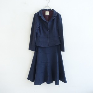 // Sybilla Sybilla * wool setup *L skirt jacket suit tia-do switch navy blue navy (jk1-2402-460)[31C42]