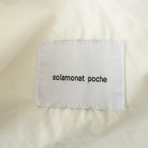 //【定価1.4万】ソラモナポッシェ solamonat poche *ラグランスリーブコットンシャツワンピース*白ホワイト(33-2402-752)【91C42】_画像7