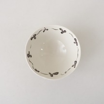 //【美品】大隈美佳 *黒絵 飯碗*食器【陶器】(wa87-2403-25)【22C42】_画像4