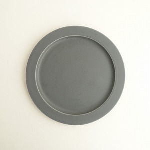 //[ beautiful goods ]ii ho siyumikoyumiko iihoshi *unjour matin plate plate rainy gray*. plate large plate rim [ ceramics ](wa85-2403-25)[62C42]