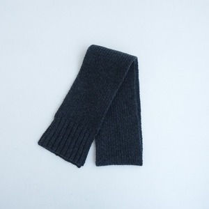 【2022/定価3.9万】マーガレットハウエル MARGARET HOWELL *NARROW RIBBED SCARF カシミヤリブマフラー*F(st25-2403-139)【92C42】