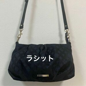 ラシット　ショルダーバッグ　russet 紺色　ネイビー　美品　斜め掛け　