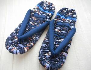 * handmade cloth ...* interior put on footwear 26cm dark blue series 