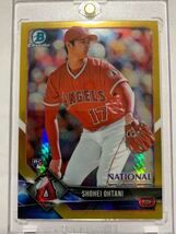 ★50シリ★大谷翔平ルーキーカード★★2018 bowman chrome gold refractor★超貴重_画像1