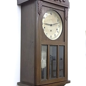 e11281 ドイツ製 キンツレ 壁時計 掛け時計 柱時計 振子時計 ジャンク品の画像2