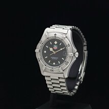 1円～ 美品 TAG HEUER タグホイヤー 2000シリーズ 962.006F SS メンズ クォーツ 黒文字盤_画像2