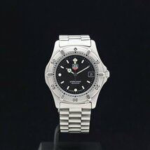 1円～ 美品 TAG HEUER タグホイヤー 2000シリーズ 962.006F SS メンズ クォーツ 黒文字盤_画像1