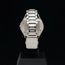 １円～ 美品 SEIKO セイコー ドルチェ パーペチュアルカレンダー SACN005 8F33-0030 チタン メンズ 年差クォーツ 黒文字盤 定価8.6万_画像5