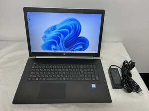 破損あり・Core i5-8250U/930MX/メモリ8G/SSD：256G/HDD:500G●ProBook 470 G5●動作保証無・現状品・Win11・中古 