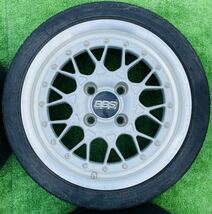 ★BBS★(RS2) 16インチタイヤホイールセット(4本) 16×7J＋50 H4 2018年製 195/45R16 80W_画像6