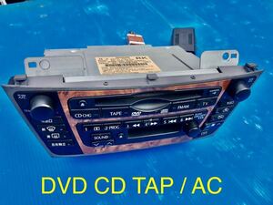 茶木目 28330 AG310 CCA-5610C DVD CD TAPE オーディオ エアコン コントローラー ユニット 日産 グロリア Y34 Xanavi Data System R-SPEC 