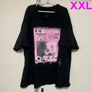 【購入証明原本あり】 travis scott cactus jack for fragment pink sunrise トラヴィス スコット フラグメント Tシャツ XXLの画像1