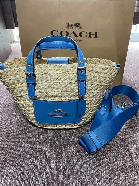 新品coachカゴバック　2W A Y斜めがけ