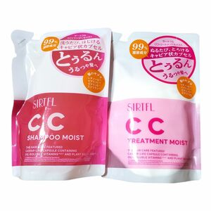 SIRTFL CC シャンプー & トリートメント 詰め替え 各320ml モイスト セット [ ローズ ＆ シトラスの香り ]