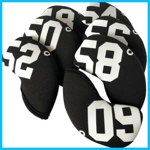 [ stock disposal ]GR-2204-04 Golf iron Wedge single goods neoprene face cover head cover iron cover 