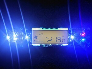 〜LED打ち替え済〜　E52　エルグランド　C26セレナ　リアエアコン基板　液晶付き　　※管理番号　0H04-B