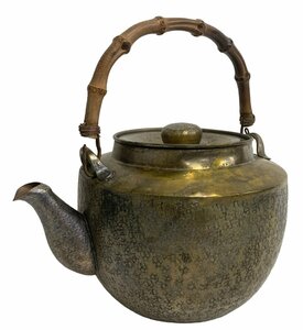 巧益造 いぶし銀 急須 474.6g 茶道具 茶器 煎茶道具