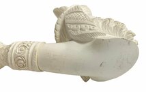 メシャムパイプ 海泡石 タバコ 煙草 顔彫刻 彫刻 年代物 パイプ 白 ホワイト_画像7