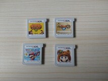 3DS ソフト Nintendo 4個 セット マリオパーティ スーパーマリオ 3D ランド ドンキーコング 妖怪ウォッチゲーム ソフトのみ 中古品_画像1
