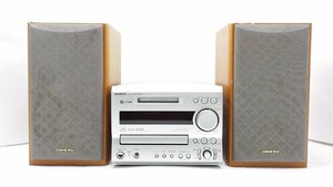 【u1400】ONKYO CD/MDプレーヤー CD/MD TUNER AMPLFIER FR-X7/スピーカー D-V77 格安スタート 栃木発着払い